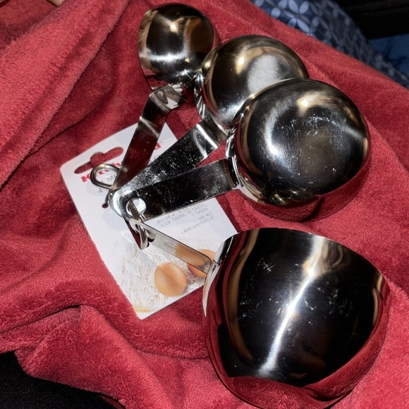 Kitchen Aid Stainless  steel measuring cups set of 4 New - Picture 8 of 11